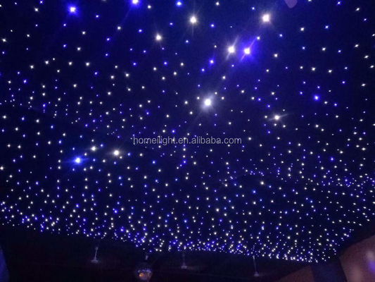 Backdrop cloth light led star curtain for wedding stage decorationge