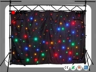LED wedding curtain led star curtain dmx512 RGB3in1 rgbw led star curtain