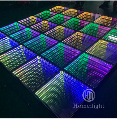 Toughened Glass LED Dance Floor with 50000 Hours Working Lifetime and Portable Design