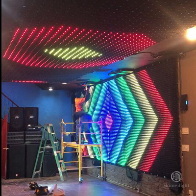 Versatile P5CM SD Card Control RGB 3in1 LED Video Curtain Screen Possible Pitch P5CM