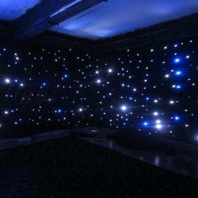 Hot Sale Blue And White LED Cloth LED Star Curtain For Stage Party Decoration Effect Backdrop LED Light