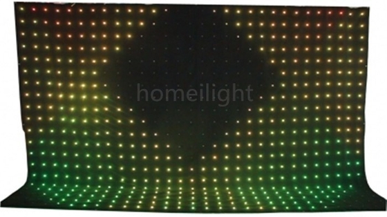 IP33 Full Color LED Video Curtain Cloth P18cm P10cm P8cm P5cm for Stage Backdrop