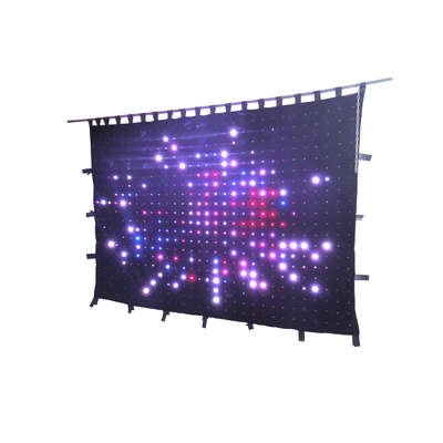 High CRI Ra 80 P18 2*3m LED Video Curtain for Customized Star Cloth Backdrop