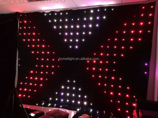 High CRI Ra 80 P18 2*3m LED Video Curtain for Customized Star Cloth Backdrop