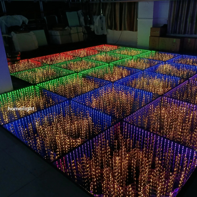 Outdoor 3D Mirror Starry LED Dance Floor Light with 200lm/w Lamp Efficiency 10KG/40KG