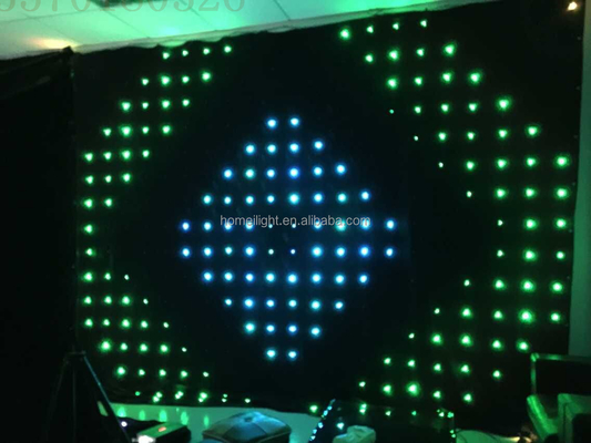 100000 Hours Lifespan Homei Stage Lighting LED Video Curtain for DJ Wedding Backdrop