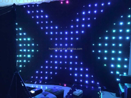 100000 Hours Lifespan Homei Stage Lighting LED Video Curtain for DJ Wedding Backdrop