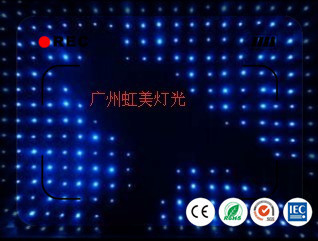 Lighting and circuitry design P18cm 4 * 5M RGB LED Video Curtain for Stage Background