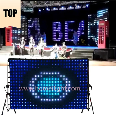 Beautiful Durable Flashing LED Vision Cloth SMD5050 RGB3in1 LED Vision Curtain
