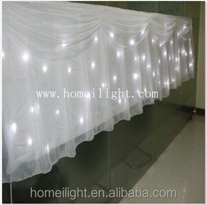 LED Starlit Curtain Drops in Beautiful Fireproof Velvet for Stage Wedding Light Show