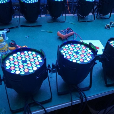 Stage Night Club Wedding Show RGBW 54 *3 W Par Can DJ UP Light with 6 White LEDs