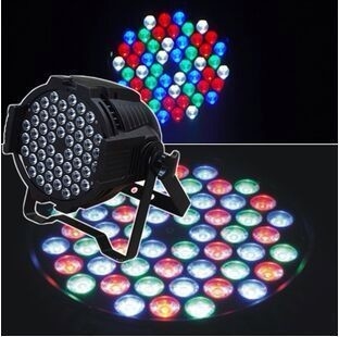 Stage Night Club Wedding Show RGBW 54 *3 W Par Can DJ UP Light with 6 White LEDs