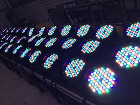 Stage Night Club Wedding Show RGBW 54 *3 W Par Can DJ UP Light with 6 White LEDs