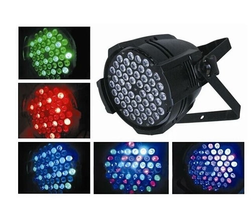 Stage Night Club Wedding Show RGBW 54 *3 W Par Can DJ UP Light with 6 White LEDs