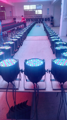 Stage Night Club Wedding Show RGBW 54 *3 W Par Can DJ UP Light with 6 White LEDs