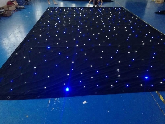 Homei Backdrop Cloth Light White LED Star Curtain for Stage Decoration at Weddings