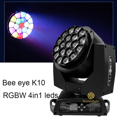 19pcs 15W Bee Eye LED Moving Head Wash Light For Show Party Lighting Effects