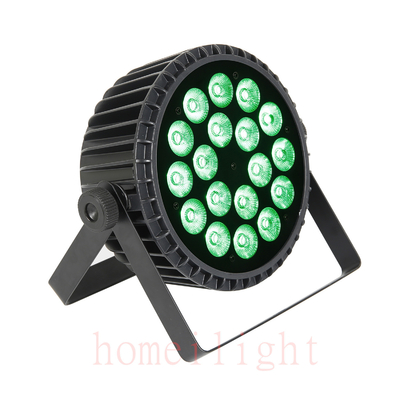 18*18W LED Par Light RGBWA UV 6 IN 1 Spot Wash DMX Flat Parcan for Stage Wedding