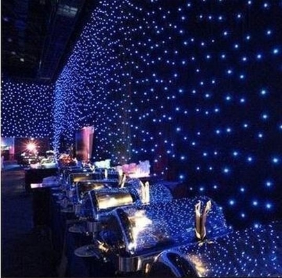 2*3M Blue And White LED Light Curtain 3500K  LED Curtain Star Lights For Stage Show