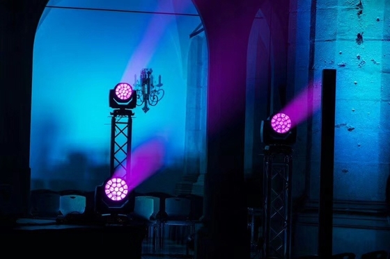 19x15W High Brightness RGBW 4 in 1 Clay Paky Wash K10 LED Bee Eye Zoom Moving Head Light for Wedding Decorate
