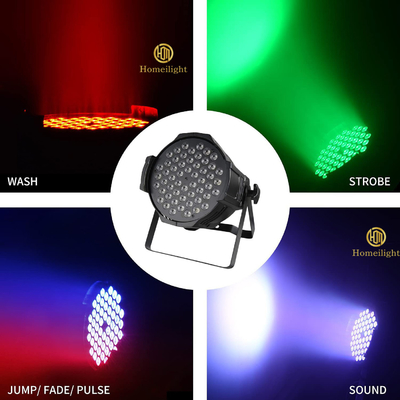 54pcs RGB 3in1 LED Par Can Light for Wedding Disco Party Professional Stage Lighting