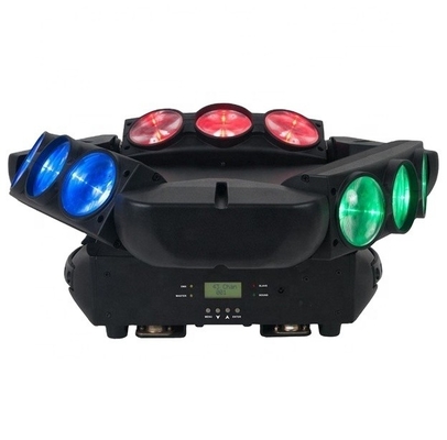 RGBW 4in1 9 Eyes Spider LED Moving Head Wash IP20 For Disco Club