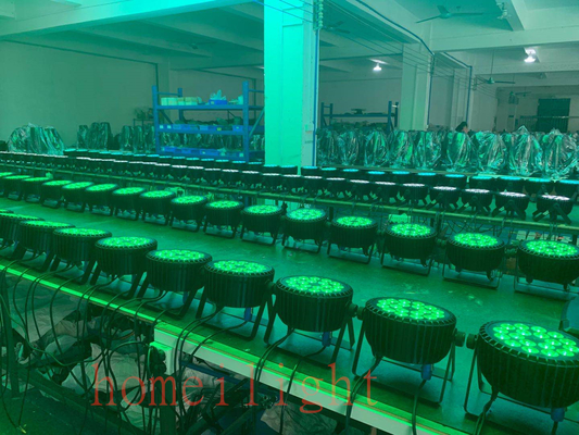 18*18W 6 In 1 Flat Par LED Lights , Par LED RGBWAUV 5000 Lumens For Wedding Party DJ