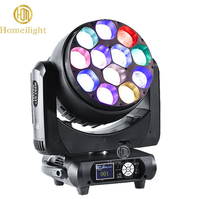 LED12X40W Moving Head with RGBW 4in1 High Brightness LEDs and Low Noisy Fan Cooling