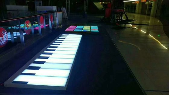 Hotel Club Outdoor/Indoor LED Piano Inductive Dance Floor for Fun in Shopping Mall