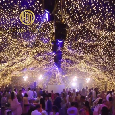Warm White Backdrop Starlit Curtain for Wedding SMD5050 LED Light Source DMX512 Curtain