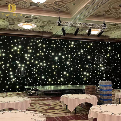 Warm White Backdrop Starlit Curtain for Wedding SMD5050 LED Light Source DMX512 Curtain
