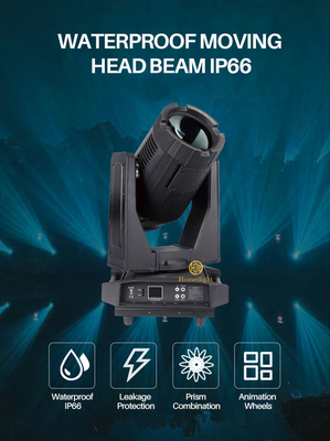 16/24CH High Power 17R Waterproof 350w Beam Moving Head Light Product Weight 25kg