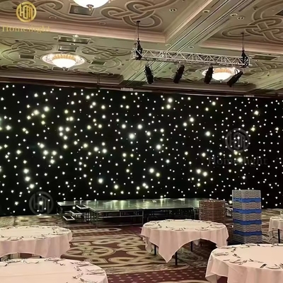 Wedding LED Star Cloth Backdrop with Warm White/Cool White Lights and IP33 Rating