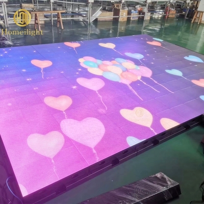 50*50*7.2cm IP65 Touch Display Dance Floor with Strength Base and 640*640 Pixel Screen