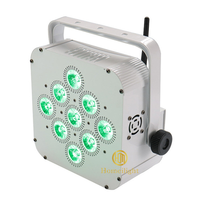 9PCS 18W WiFi RGBWA UV DMX Uplights Wireless Battery Powered LED Par Lights