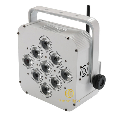 9PCS 18W WiFi RGBWA UV DMX Uplights Wireless Battery Powered LED Par Lights