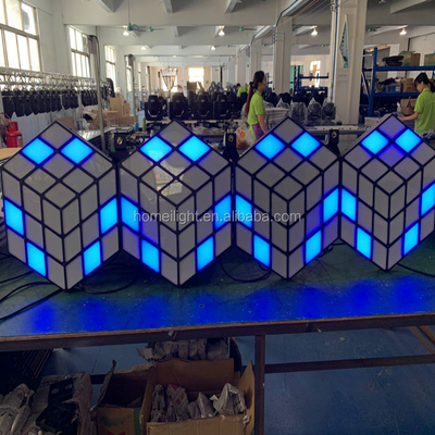 Professional Lease commercial activity lighting equipment 3D magic cube wall for performance Singing Contest