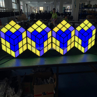 Professional Lease commercial activity lighting equipment 3D magic cube wall for performance Singing Contest
