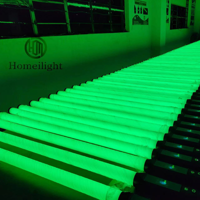 360 Degree Kinetic Rotating Matrix DMX Pixel LED Tube Light RGBWA