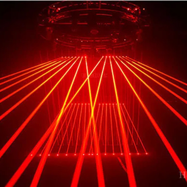 HOMEI Red Color Laser Bar Stage Light 15000lm Luminous Flux and 80lm/w Efficiency
