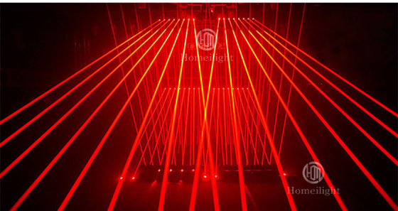 HOMEI Red Color Laser Bar Stage Light 15000lm Luminous Flux and 80lm/w Efficiency