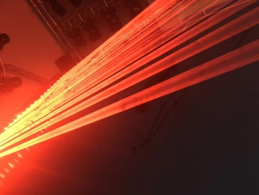 HOMEI Red Color Laser Bar Stage Light 15000lm Luminous Flux and 80lm/w Efficiency