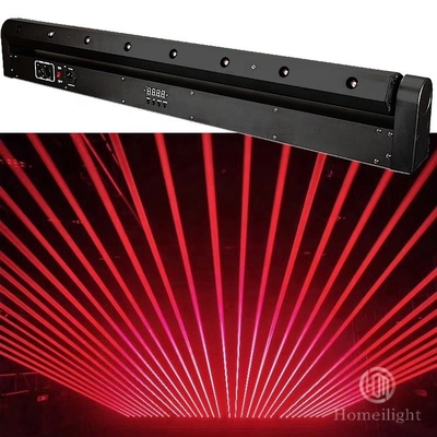 HOMEI Red Color Laser Bar Stage Light 15000lm Luminous Flux and 80lm/w Efficiency
