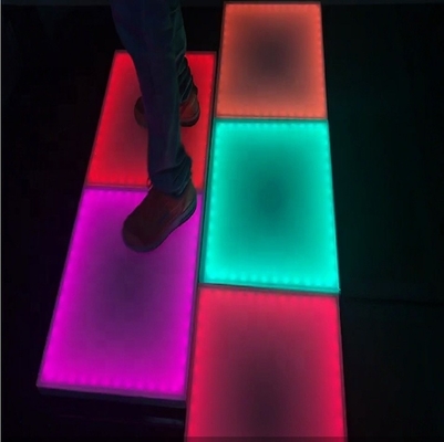 LED Touch Sensitive Dance Floor Tile For DJ Disco Night Club RGB LED Interactive Dance Floor