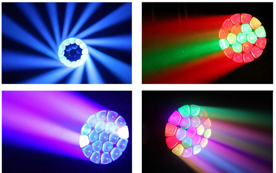 Light Bee Eye Zoom Wash Light For Disco Party Stage 19pcs*15w Moving Head Beam RGBW 4in1