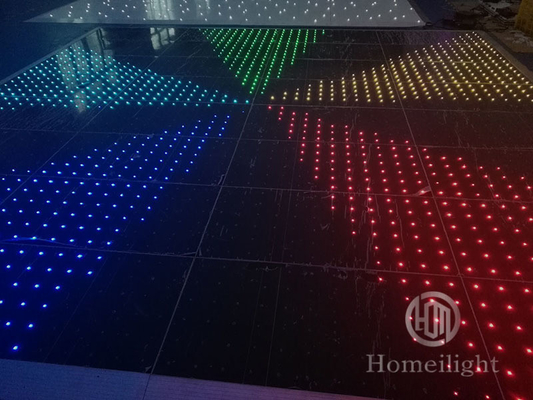 Stage Lighting Video Dance Floor with Acrylic LED Panels and D Card Control Mode