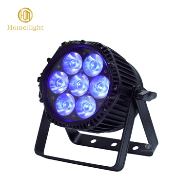 Stage Light 7x18W LED Waterproof RGBWAUV 6in1 Par Light with 50000 Hours Working Time