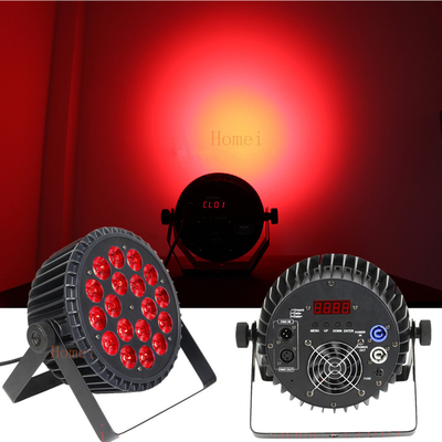 18pcs 18W RGBWA UV LED Slim Par Lights  , Wedding DJ LED Uplighting