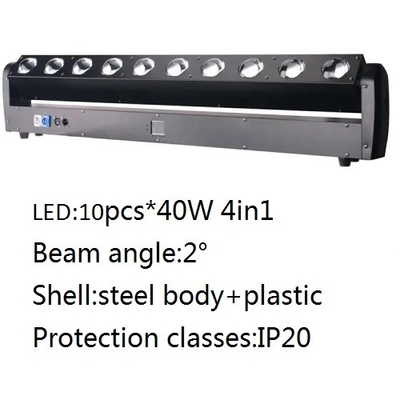 10pcs 40w LED Beam Moving Bar Stage Lights RGBW DJ Lighting for Disco Night Functions