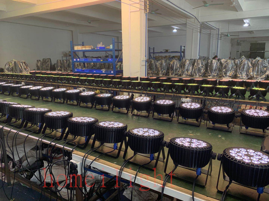 18x18w RGBWA UV 6 in 1 Flat Par Can LED Bright Par Light For Stage Uplighting Effects